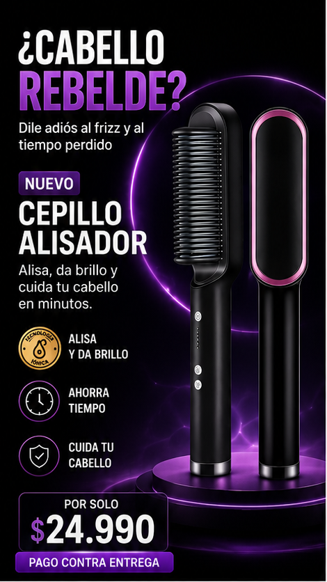 Cepillo Alisador Rizador Multifuncional