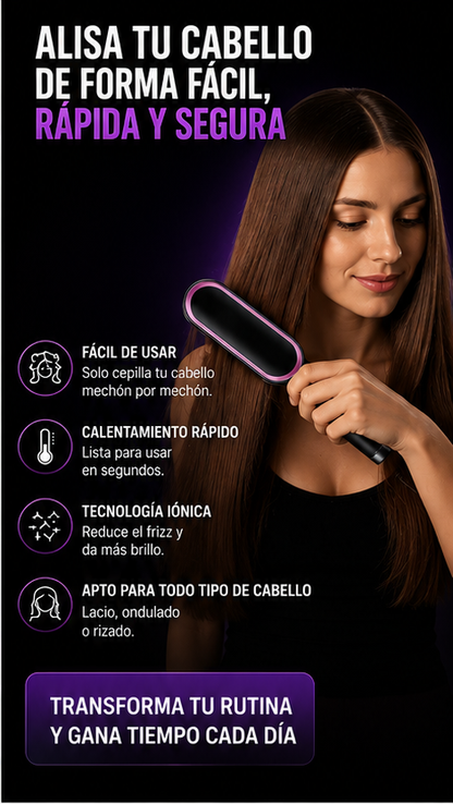 Cepillo Alisador Rizador Multifuncional
